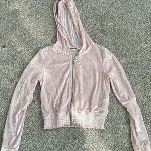 Pink velvet jacket